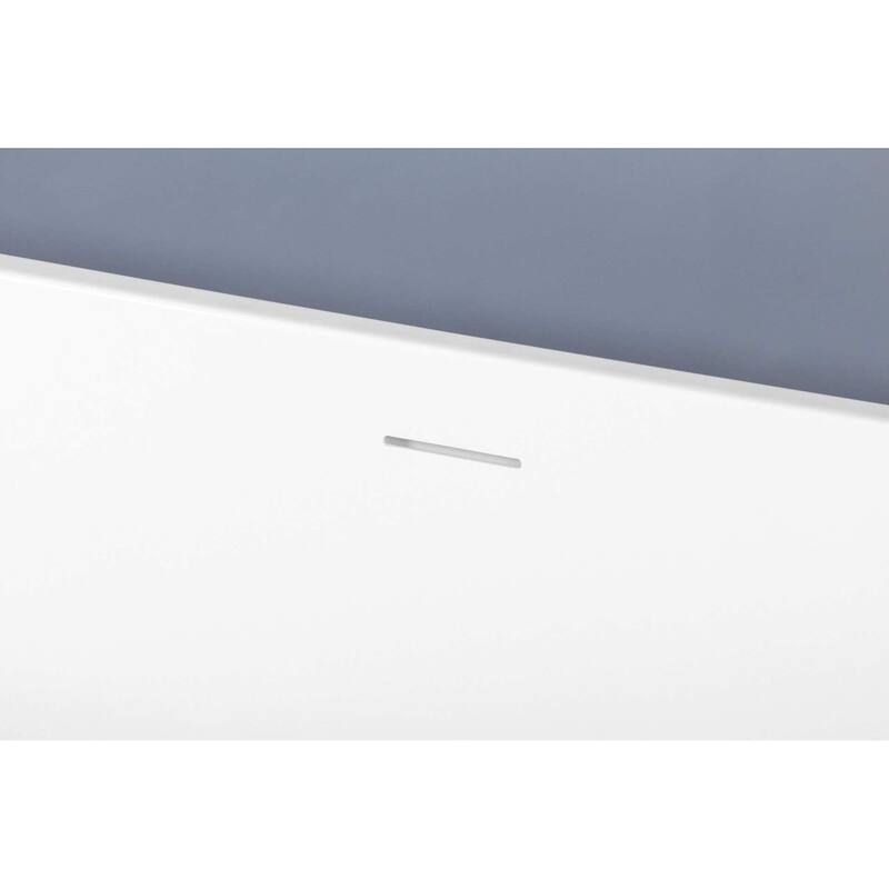 Edward Soaking Diamond Style Bathtub in Glossy White