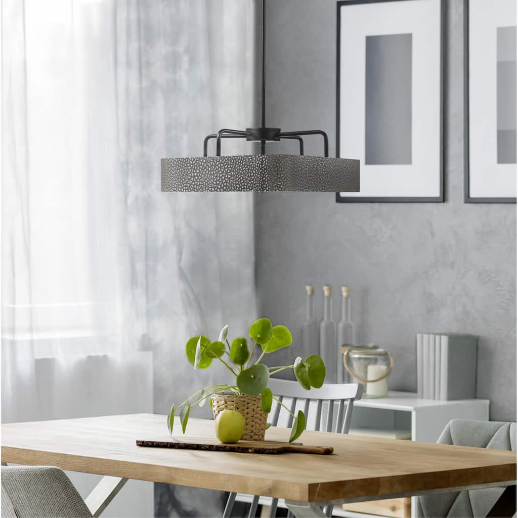 Westinghouse Lighting Bexar Three Light Indoor Chandelier/Semi-Flush Mount Ceiling Fixture - 3-Light