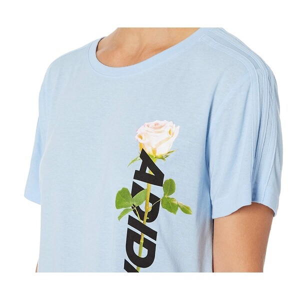 baby blue adidas t shirt women's