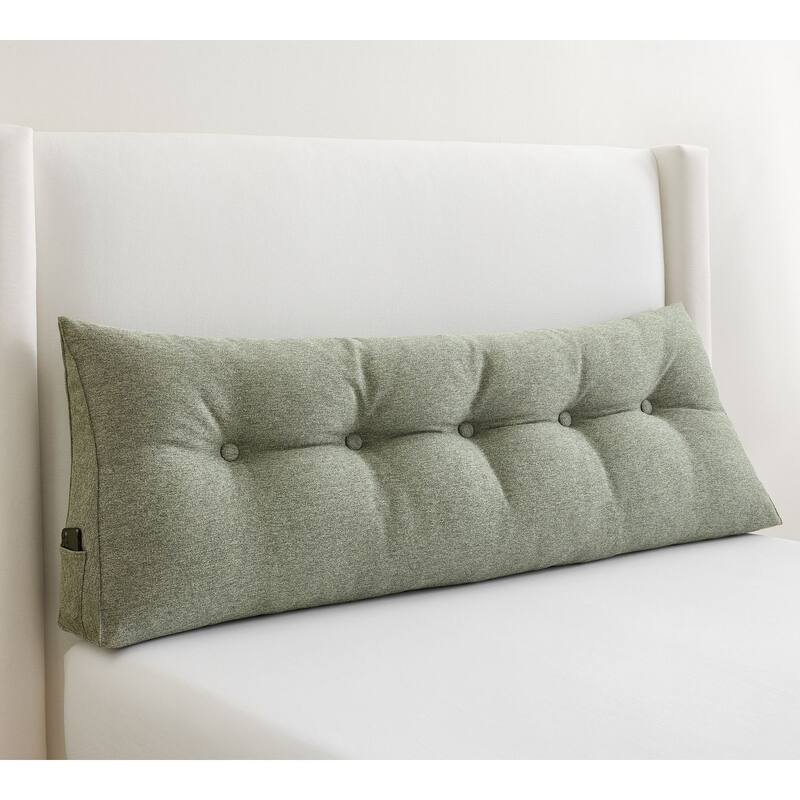 WOWMAX Bed Rest Wedge Reading Pillow Headboard Back Support Cushion