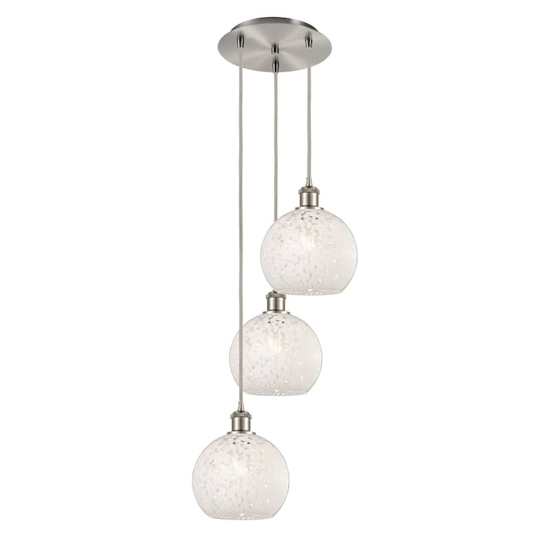 Innovations Lighting 113B-3P-36-15 White Mouchette Pendant White