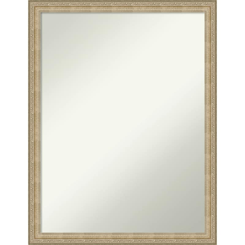 Non-Beveled Bathroom Wall Mirror - Paris Champagne Frame