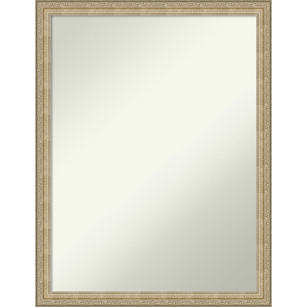 Non-Beveled Bathroom Wall Mirror - Paris Champagne Frame