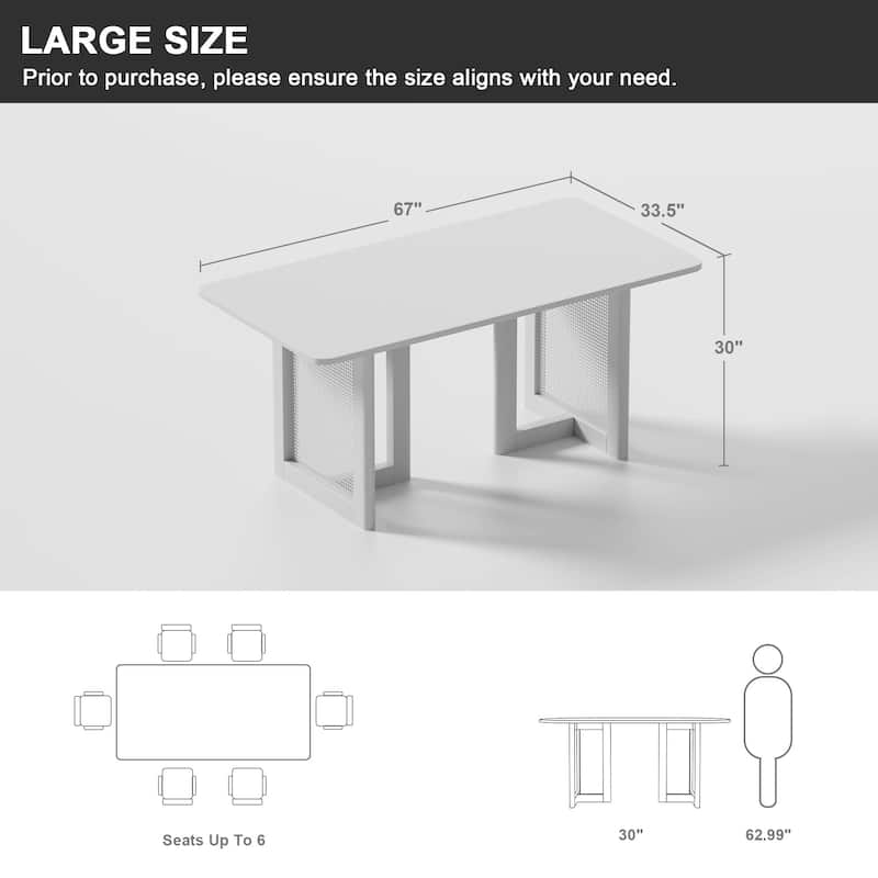 Lumioca Cinna Oak Wood Double Pedestal Dining Table