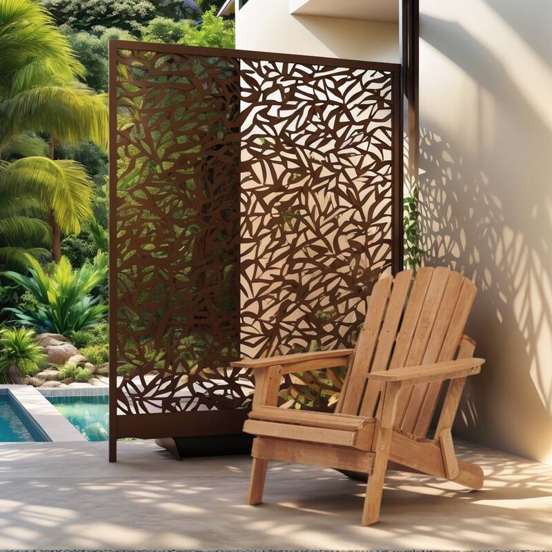 Oversize Wooden Outdoor Folding Adirondack Chair with Pre-Assembled BackRest & SeatBoard, Wood Patio Chair