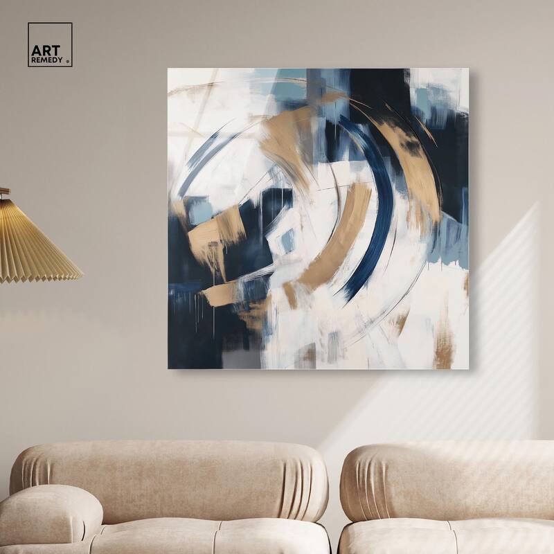 Golden Vortex I Acrylic by Art Remedy, Ready to Hang