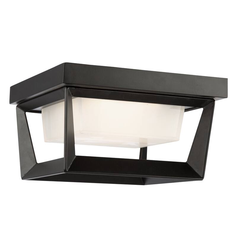 Artcraft Waterbury - 12W LED Outdoor Flush Mount - Black