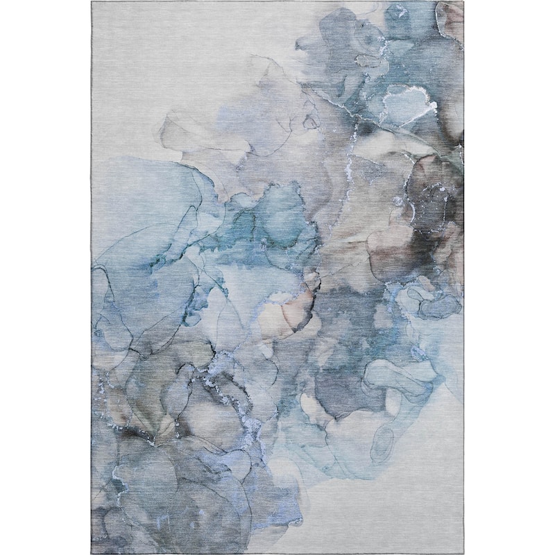 Premium Washable Super Soft Contemporary Watercolor Mayfield Rug