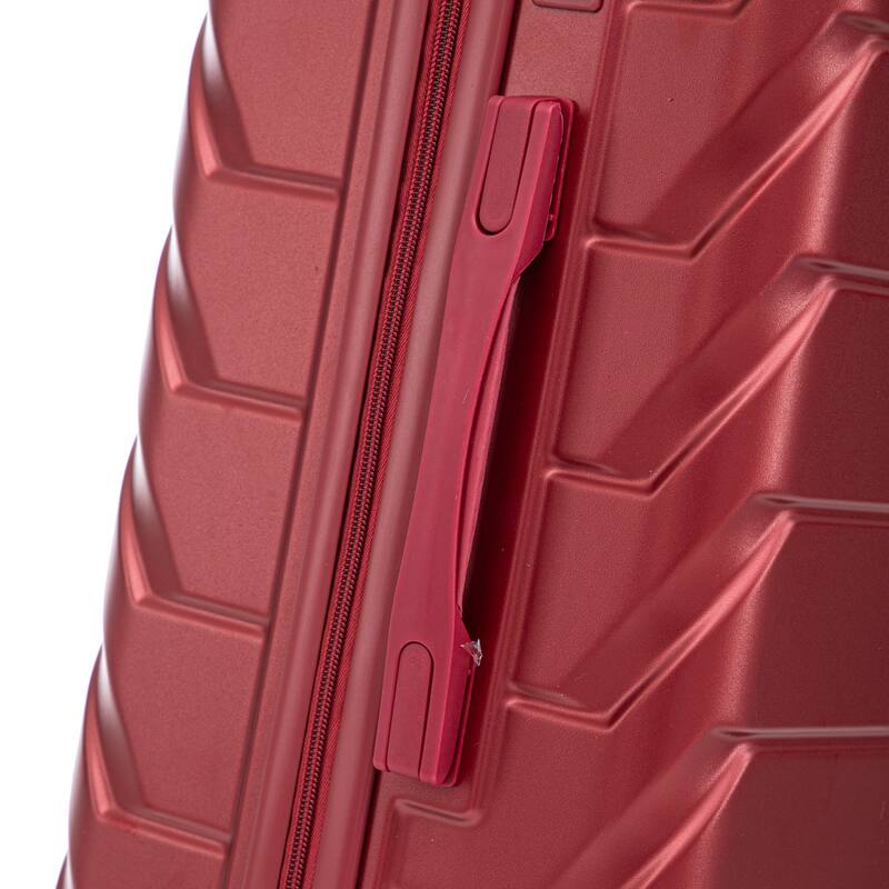 28 Inch Large Checked Luggage, Scratch Resistant Surface Four Multi-Directional Wheels, With Combination Lock and Side Hooks