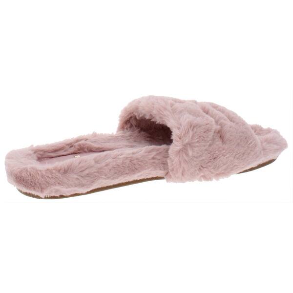 Shop Kate Spade Womens Thalia Slide Sandals Faux Rabbit Fur Slip