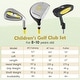 preview thumbnail 5 of 18, Ultimate Junior Golf Club Set for Children Includes 165CC #3 Fairway - See Details