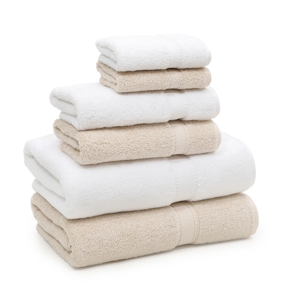 Towels Beyond Luxury 6-Piece Bath Towel Set – 100% Turkish Cotton, Quick-Dry & Ultra-Soft (Sea Foam)