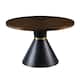 Best Master Furniture Round Oak Dining Table with Pedestal Base