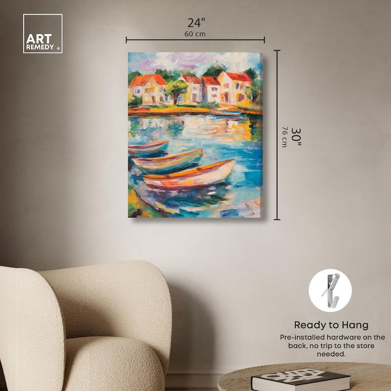 Bayside Calm II Canvas by Art Remedy, Gallery Wrapped
