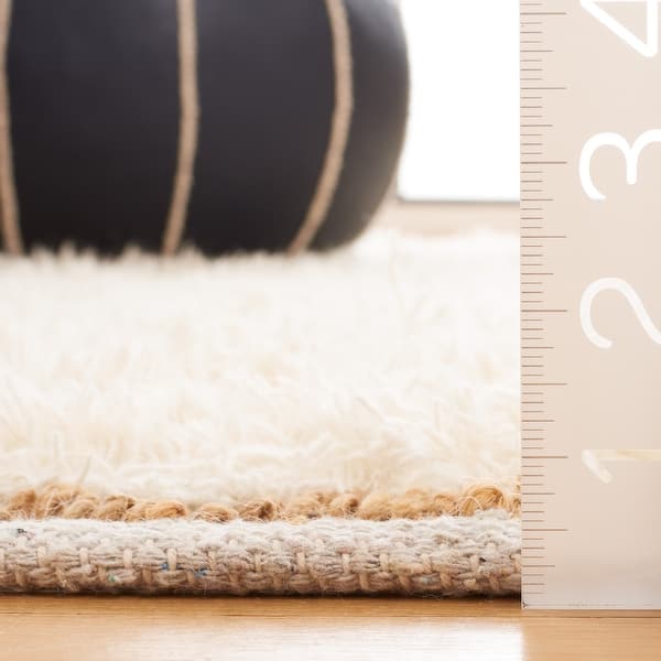dimension image slide 1 of 3, SAFAVIEH Handmade Natura Tamzin Boho Wool & Jute Rug