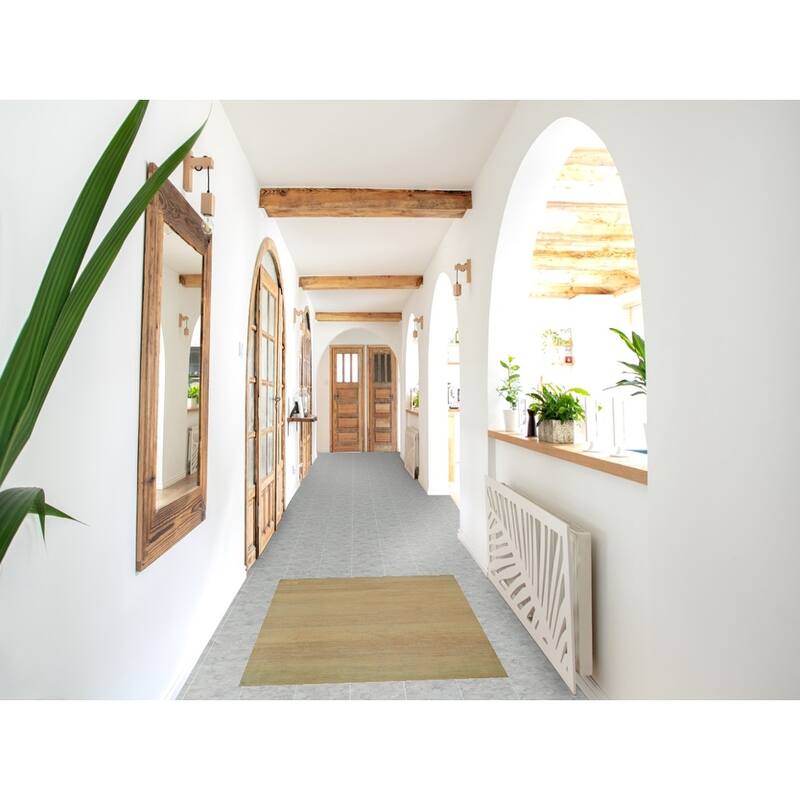 Striped Gabbeh Modern Rug Hand-Knotted Wool Carpet - 2'8" x 4'0"