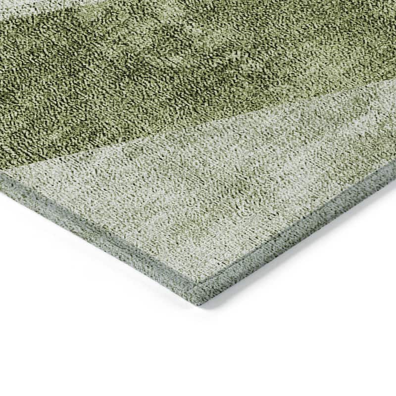 HomeRoots Geometric Transitional Rectangle Outdoor Rug