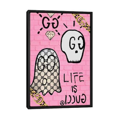 iCanvas "Life Is Gucci" by Julie Schreiber Framed Canvas Print