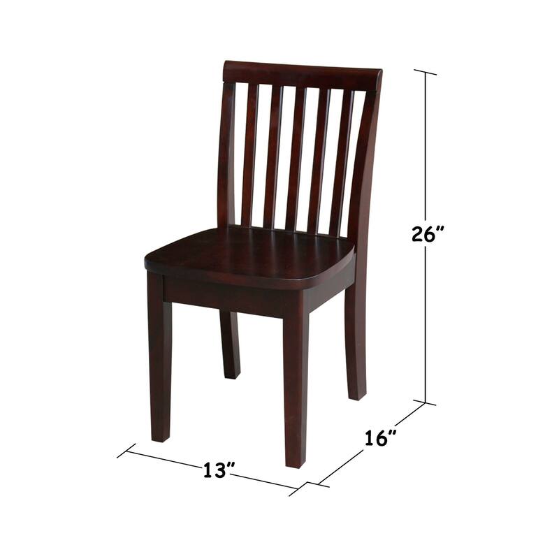 Juvenile Java Mission Table with Two Chairs Set