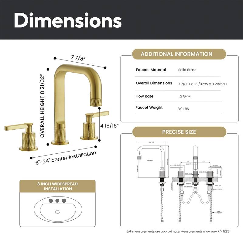 New York Widespread Bathroom Basin Sink Faucet