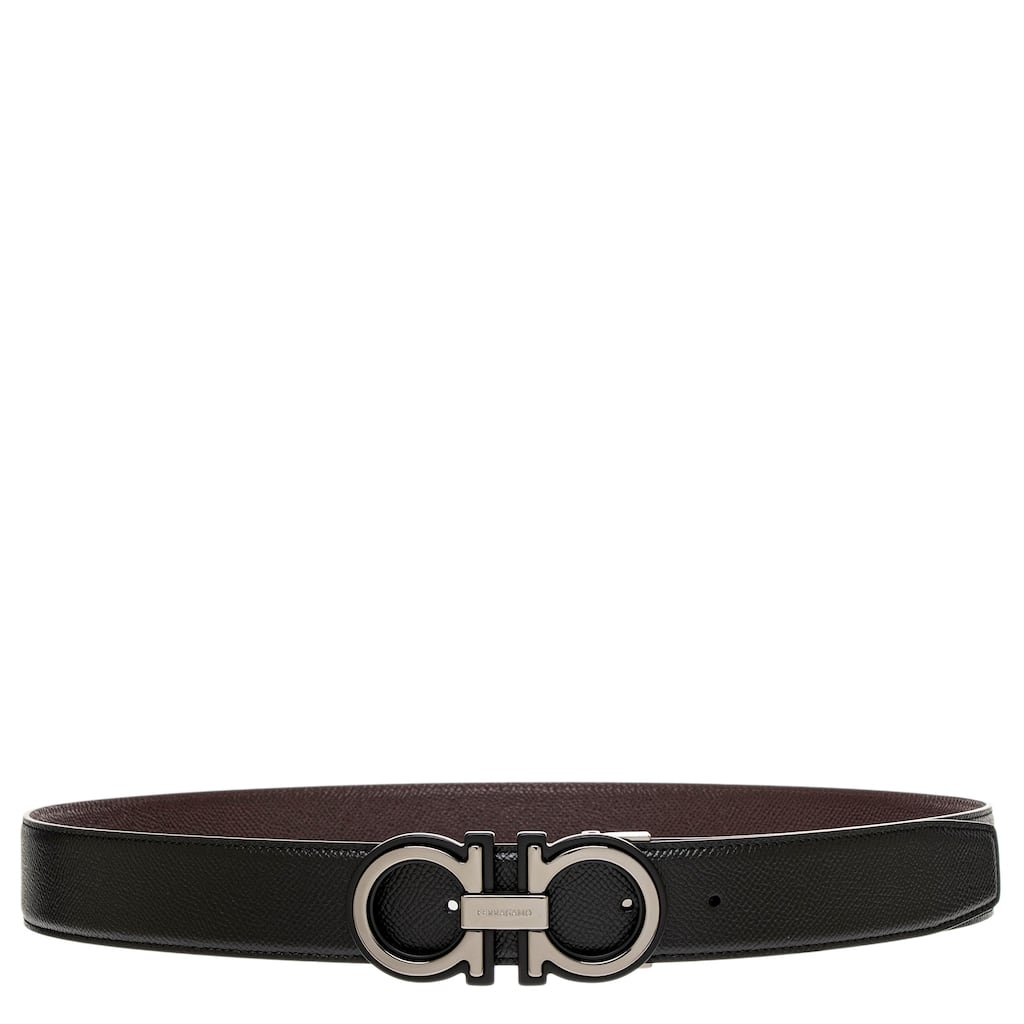Ferragamo Men's Reversible Gancini Belt 1.3" Wide