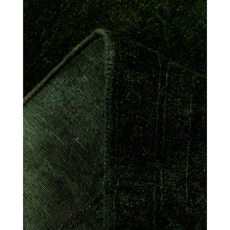 Fine Vibrance One-of-a-Kind Hand-Knotted Area Rug - Green, 5' 2" x 7' 4" - 5' 2" x 7' 4"