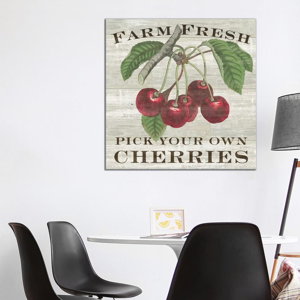 iCanvas "Farm Fresh Cherries" by Sue Schlabach Canvas Print