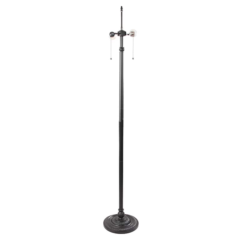 Tiffany-Style Mission Design 2-light Blackish Bronze Floor Lamp