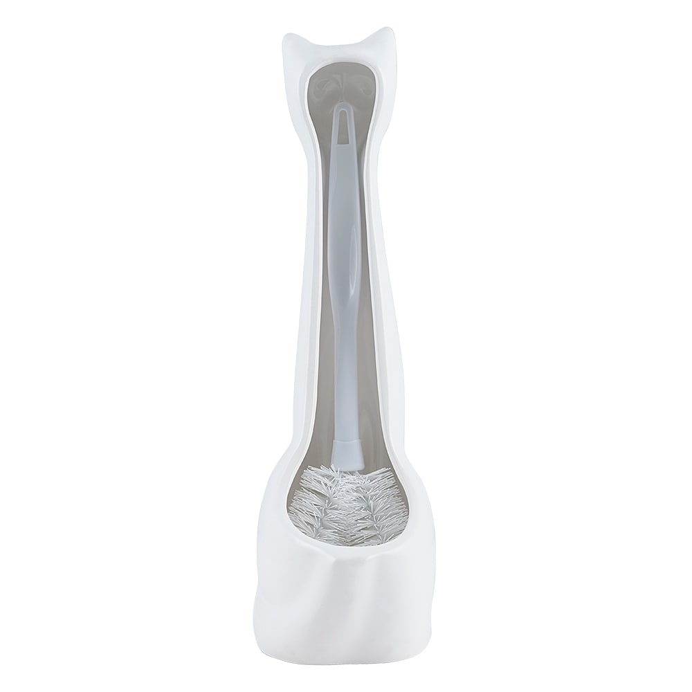 Toilet brush holder ceramic cat deals
