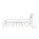 preview thumbnail 4 of 7, Full Platform Bed with LED, Storage Headboard & Guardrail
