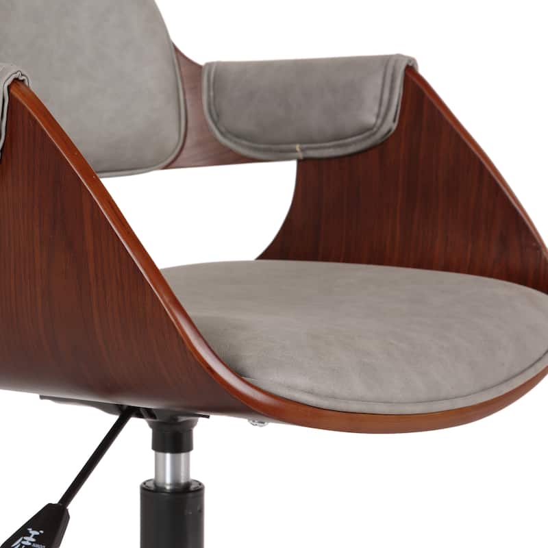 Porthos Home Deluxe Faux Leather Mid-Century Office Chair