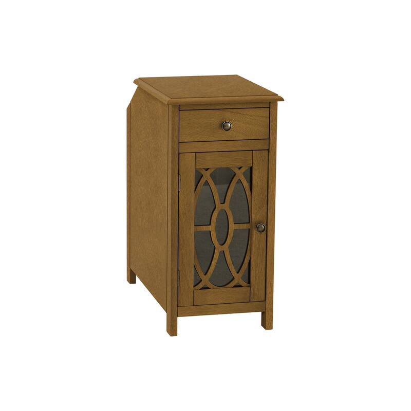 Accent Table, Side Table, End, Narrow, Nightstand, Bedroom, Storage Drawer, Lamp, Brown Veneer, Traditional