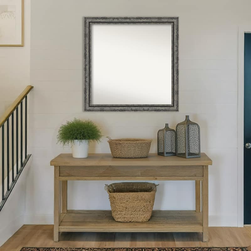 Filigree Non-Beveled Framed Wall Mirror