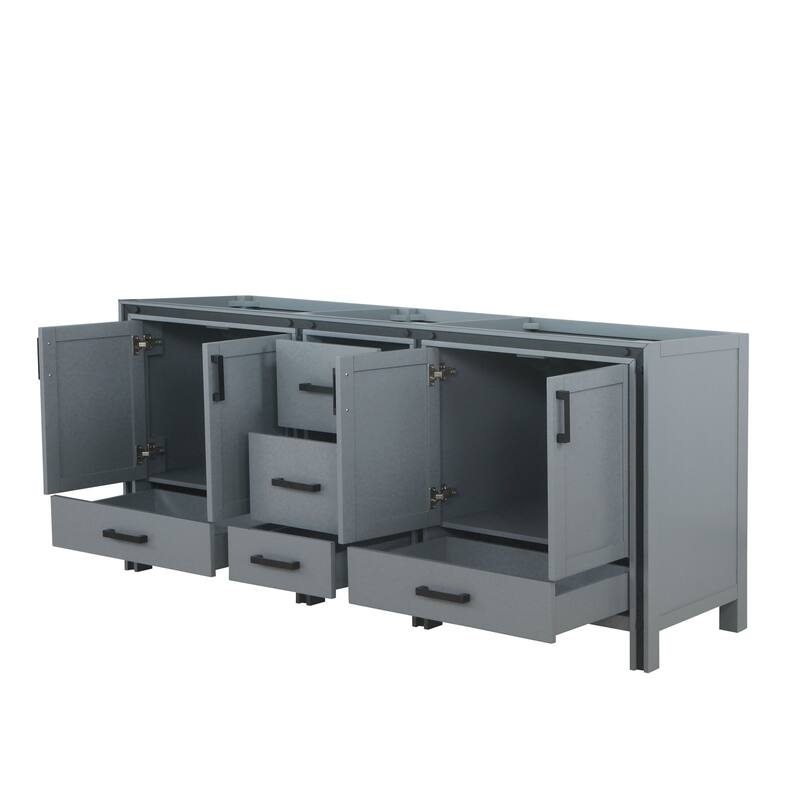 Lexora Ziva 80 inch Double Bathroom Vanity Only
