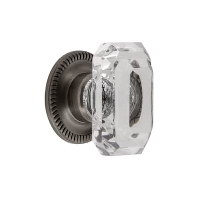 Grandeur BAGU-KNOB-NEWP-LG Baguette 1-3/4" Glam Emerald Cut Crystal