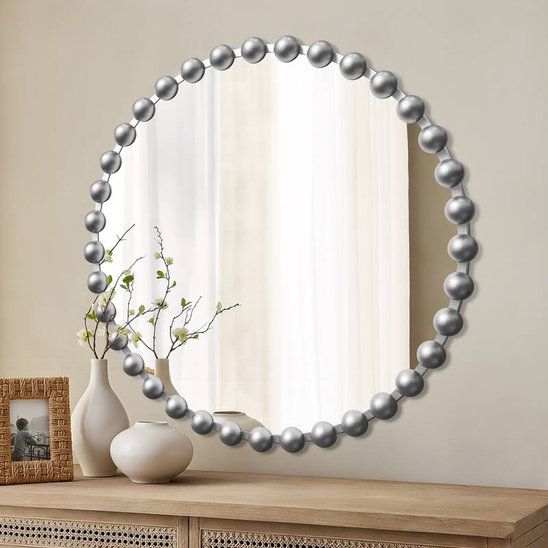 Iron Bead Wall Mirror to Enhance the Overall Otyle