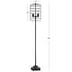 preview thumbnail 7 of 6, Jaxon 65" Industrial Metal Floor Lamp, Black/Silver by JONATHAN Y - 65" H x 11" W x 11" D