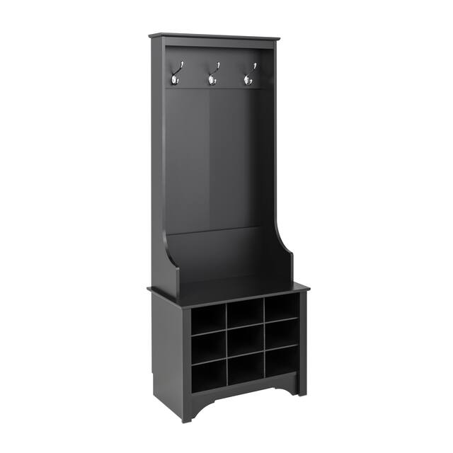 Prepac Hall Tree with Bench and Shoe Storage