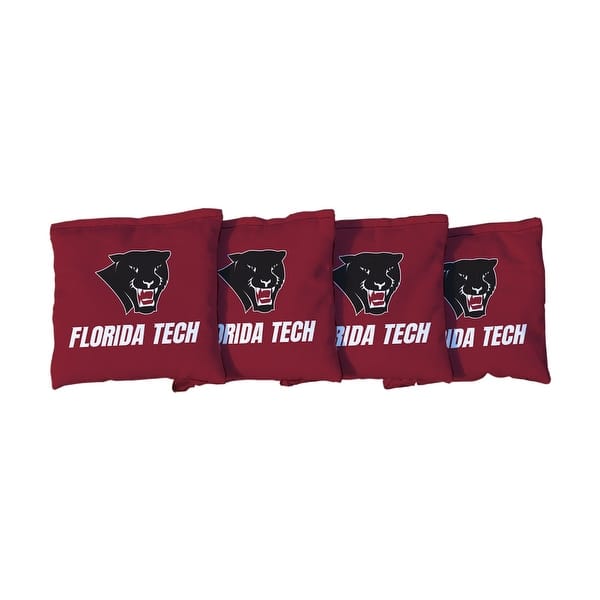 slide 2 of 3, Florida Tech FIT Panthers Red Cornhole Bags All-Weather Resin Filled