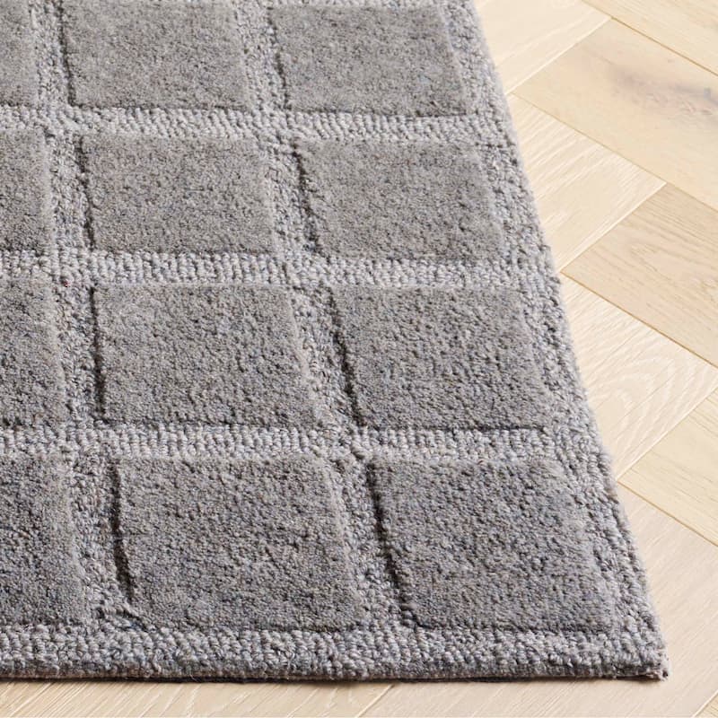 SAFAVIEH Handmade Genre Abstract Trellis Mid-Century Modern Wool Rug