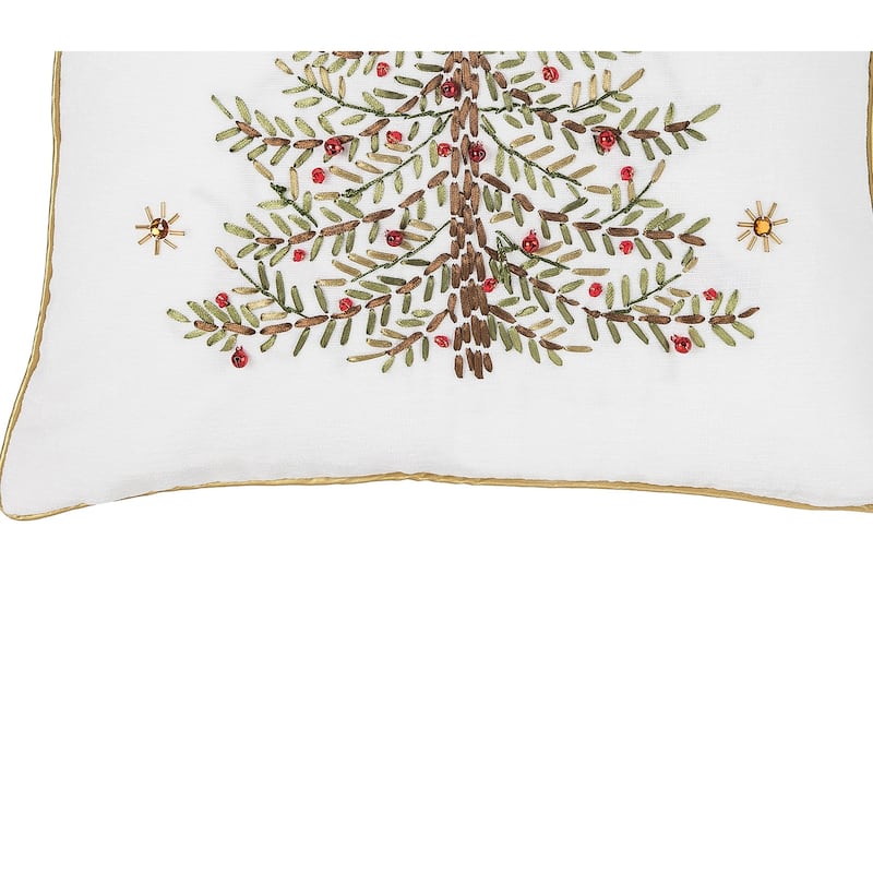 18" x 18" Christmas Tree Accent Throw Pillow
