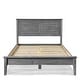 preview thumbnail 18 of 23, Grain Wood Furniture Greenport Louvered Solid Wood Platform Bed Brushed Grey - Full
