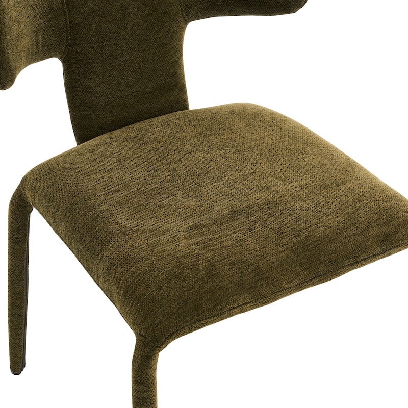 Modern Dining Chairs Set of 2, 18.9"Wx18.5"D Contemporary Fabric Side Chairs