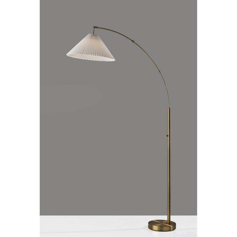 Delaney Arc Lamp - Antique Brass