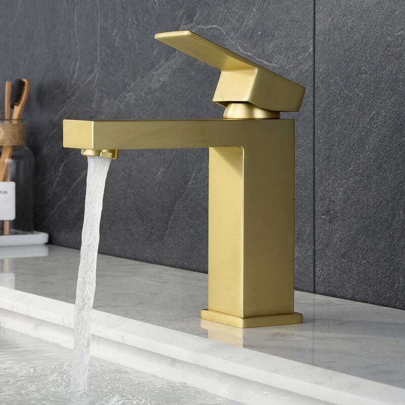 Modern Bathroom Faucet with Advanced Functions - Brushed Gold