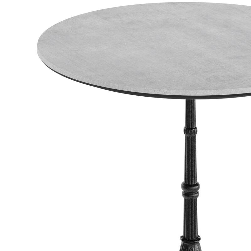 Commercial All-Weather HPL Tabletop with Bistro Base