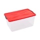 preview thumbnail 28 of 76, Rubbermaid Cleverstore 30 Quart Plastic Storage Tote Container with Lid (6 Pack)