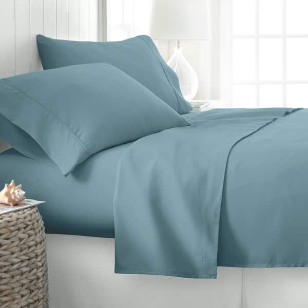 Becky Cameron Ultra-Soft Deep Pocket 4 Piece Bed Sheet Set - Queen - Ocean