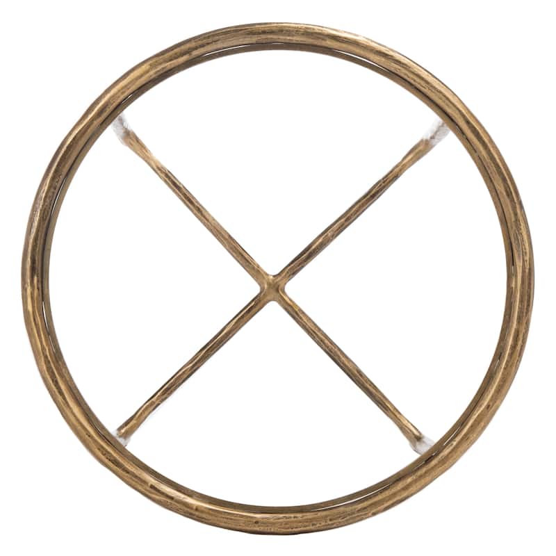 SAFAVIEH Couture Saliha Forged Metal Round End Table - 18" W x 18" L x 20" H - 18"W x 18"D x 20"H