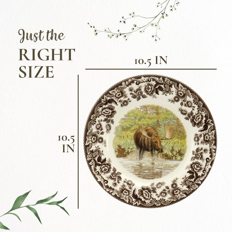 Spode Woodland Dinner Plate Animal Motifs